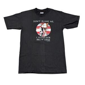 Vintage 1986 Don't Blame Me I Voted For Bill N' Opus Shirt Men's L Bill the Cat